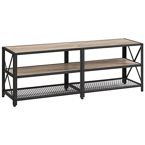 Tall black deals metal tv stand