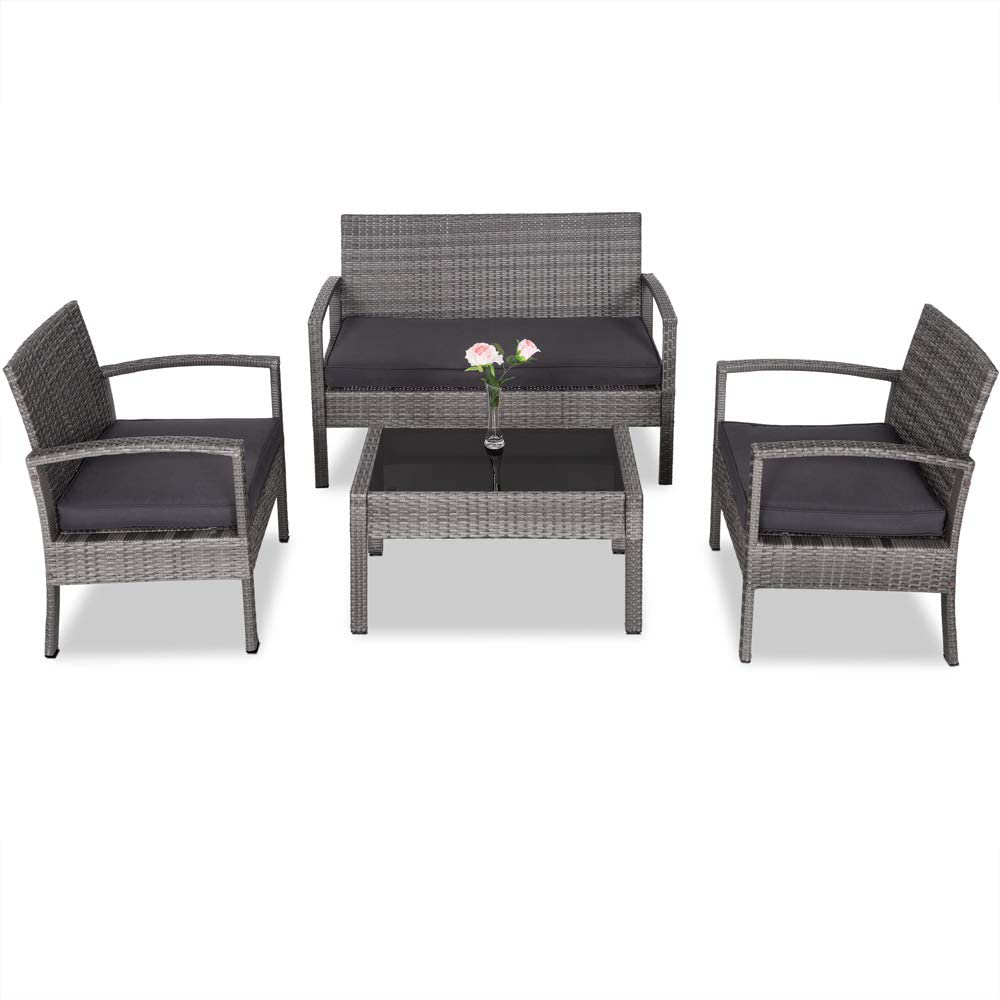 Polyrattan Lounge Set, Balcony Seating