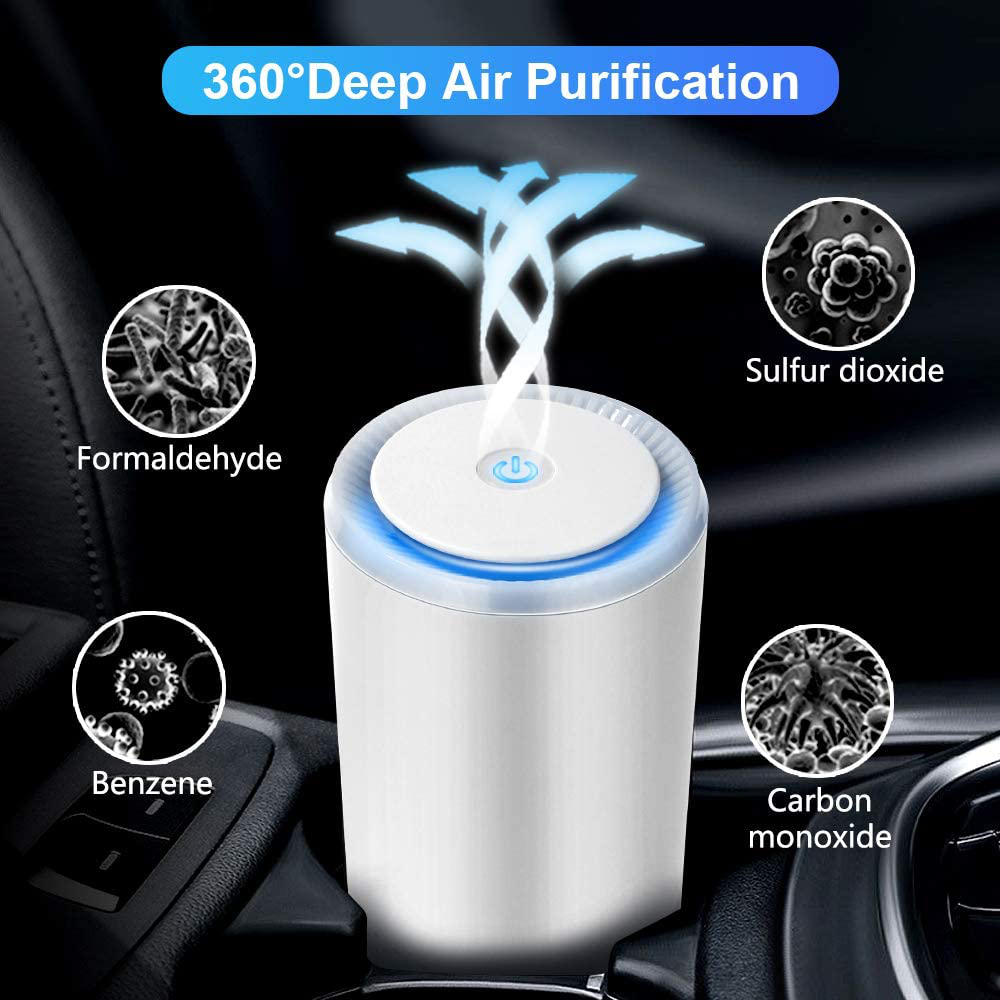 Air Purifier for Home Hay fever with Genuine HEPA Filter, Air Filter Air Purifier with 2 Modes & Night Light, Portable Air Purifier for Dust, Smokers, Pollen, Skin Dandruff, Hay Fever