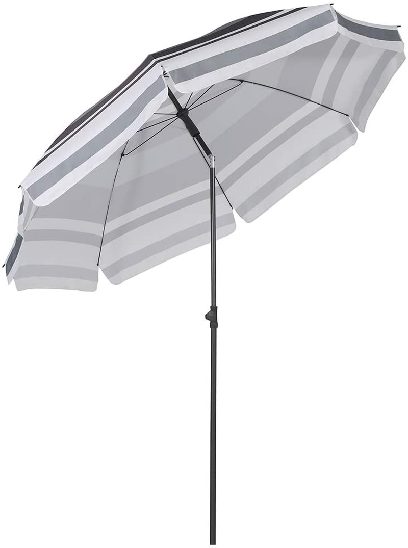 200 cm Parasol, Market Parasol, Garden Shade, Patio Shade, Round Sun Protection, UV25+