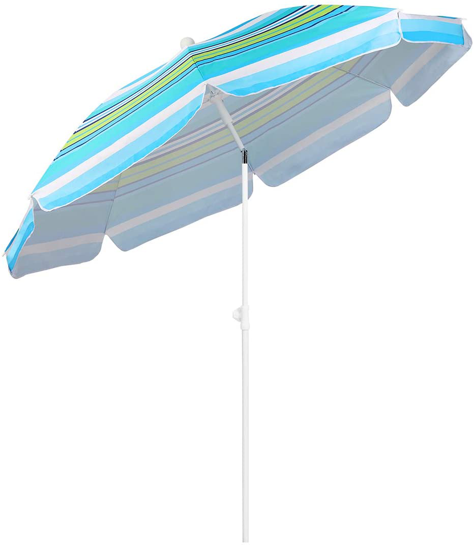 200 cm Parasol, Market Parasol, Garden Shade, Patio Shade, Round Sun Protection, UV25+