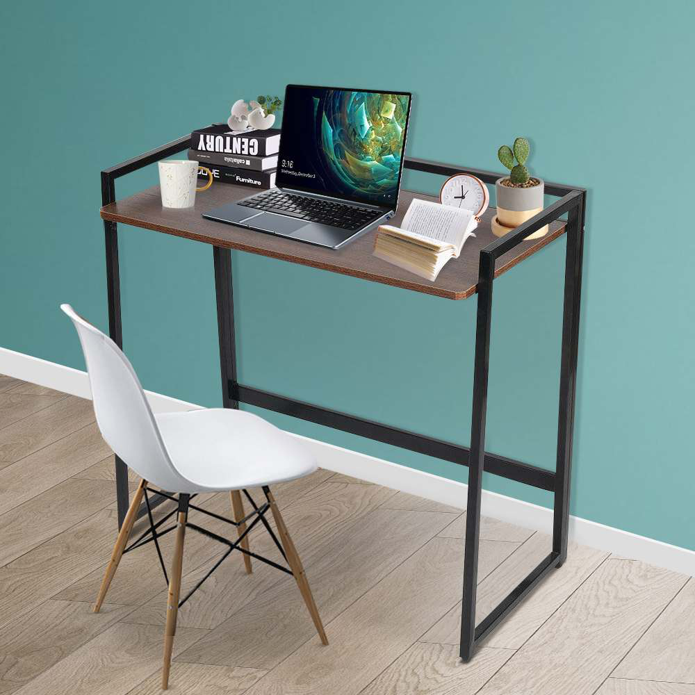 Foldable Writing Computer Desk Modern Sturdy Office Desk PC Laptop Table Notebook Study Table Home Bedroom Office Workstation