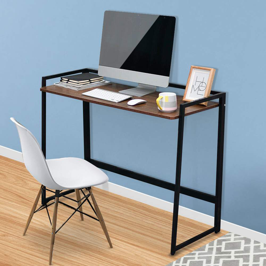 Foldable Writing Computer Desk Modern Sturdy Office Desk PC Laptop Table Notebook Study Table Home Bedroom Office Workstation