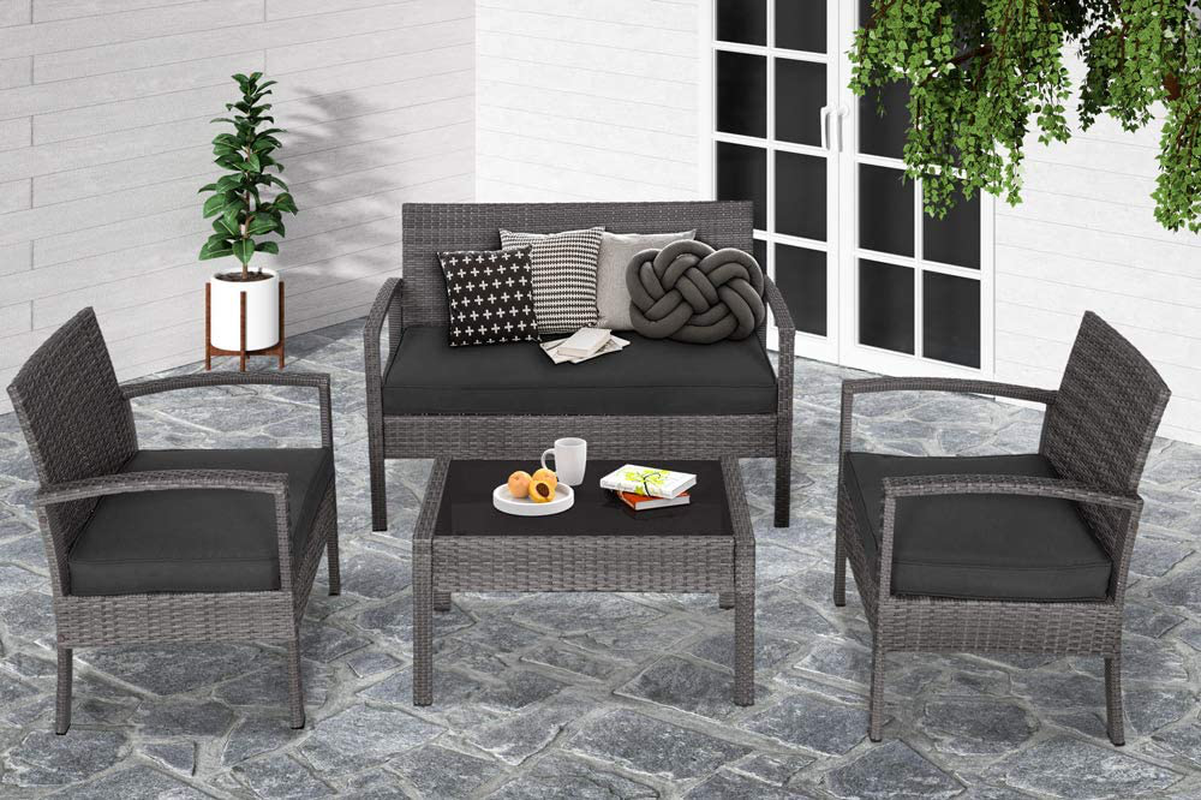 Polyrattan Lounge Set, Balcony Seating