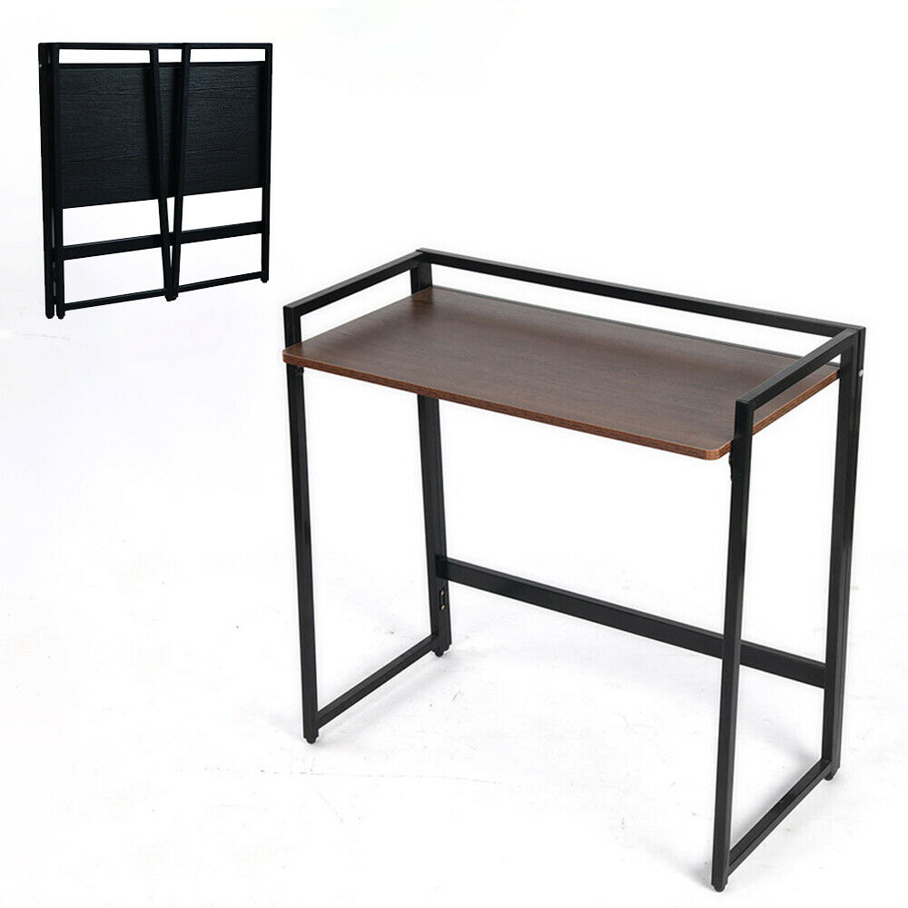 Foldable Writing Computer Desk Modern Sturdy Office Desk PC Laptop Table Notebook Study Table Home Bedroom Office Workstation