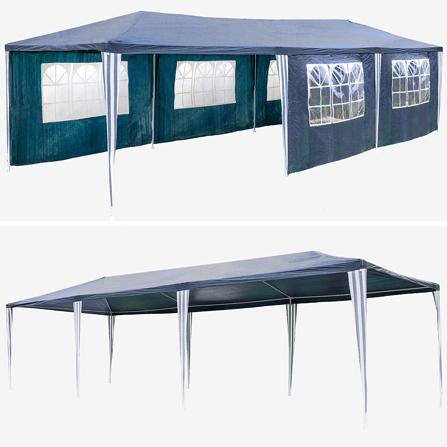 Gazebo Party Tent, Garden Tent, Event Gazebo - 3 x 9 m, 9 x 3 m + 8 Side Panels 