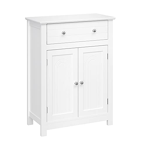 Bathroom Drawer, Kitchen Cabinet in Country House Style, Wood, White, 60 x 80 x 30 cm (W x H x D), MDF panels, 60 x 30 x 80 cm