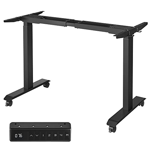 Double Motor Table Frame Height Adjustable Black