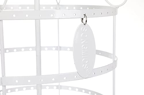 Jewellery Holder Jewellery Stand Metal Earring Necklace Bracelet Holder White