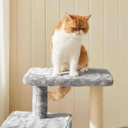 Cat Tree, Small Cat Condo 84 cm, Cat Tower, Light Grey