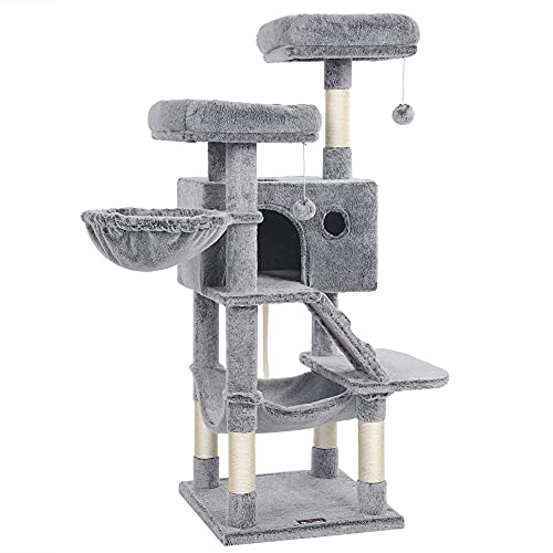 Cat Scratching Post with Soft Cover Grey Blue