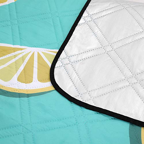 Picnic Blanket, 200 x 150 cm, Large Camping Picnic Rug and Mat for Beach, Park, Yard, Outdoors with Waterproof Layer, Machine Washable, Foldable, Lemon Pattern