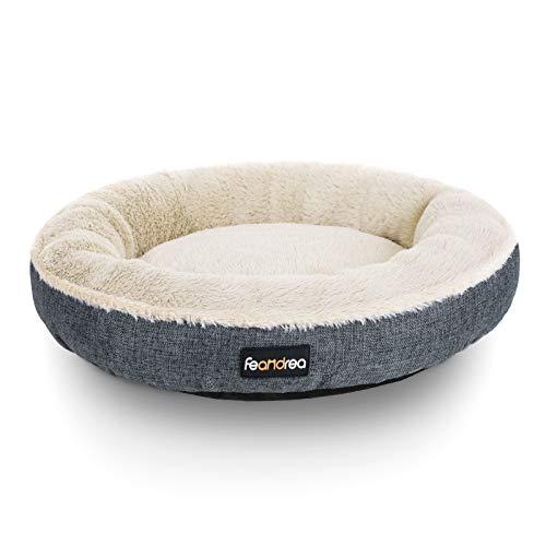 Dog Bed, Cat Bed, Donut Shape, 65 cm Dia, Dark Grey