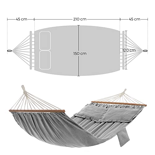 Hammock, TC Fabric, Grey, 210 x 150 cm