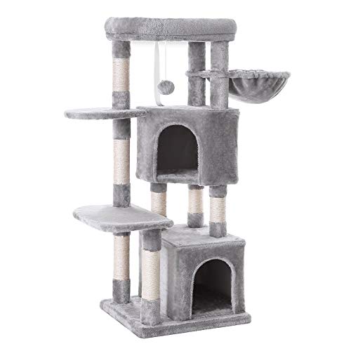 Cat Tree, Cat Condo, Activity Centre, 120 cm, Light Grey