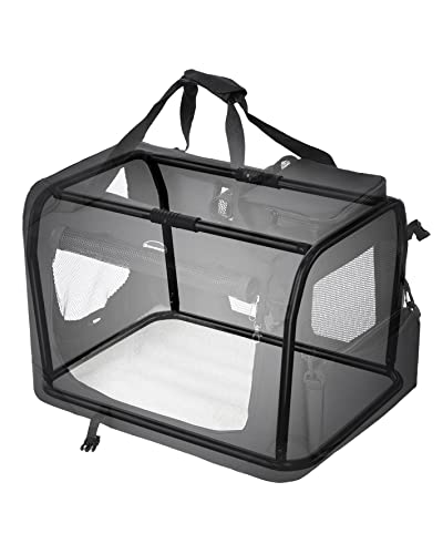 Dog Carrier, Folding Fabric Pet Carrier, 102 x 69 x 69 cm, Black