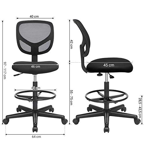 Mesh Drafting Stool Chair