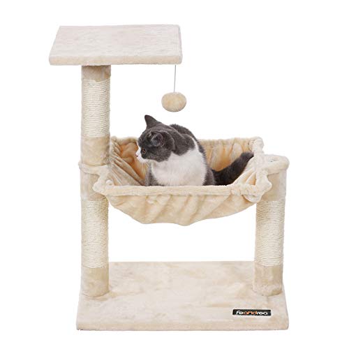 Cats Climb Tree Steady Cat Tree with Plush and Soft Hammock