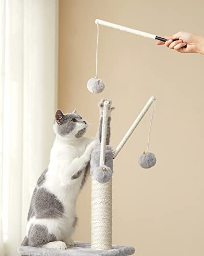 Cat Tree, Cat Tower for Indoor Cats, Kittens, Light Grey