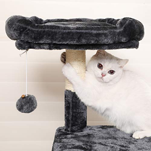 Stable Cat Tree, Play Tower 138 cm, Smoky Grey