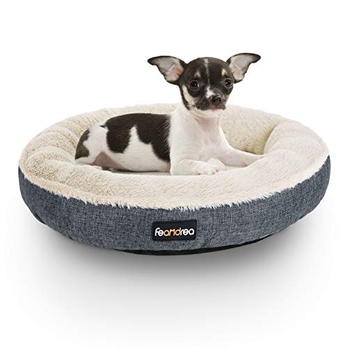 Dog Bed, Cat Bed, Donut Shape, 65 cm Dia, Dark Grey