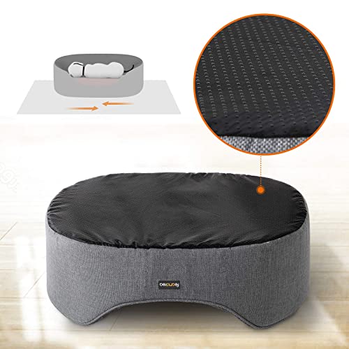 Dog Bed, Pet Bed, Reversible Cushion, 73 x 60 x 27 cm, Grey