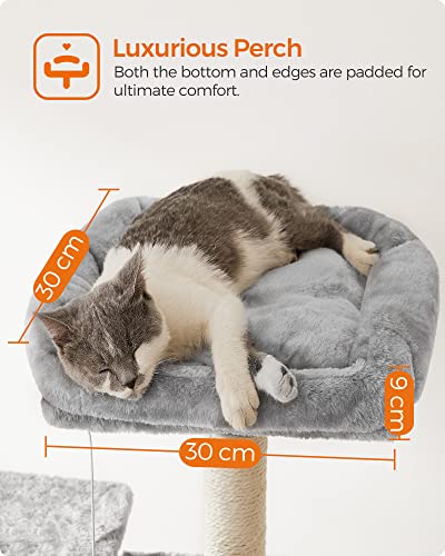 Cat Tree, XXL Cat Condo, 164 cm, Light Grey