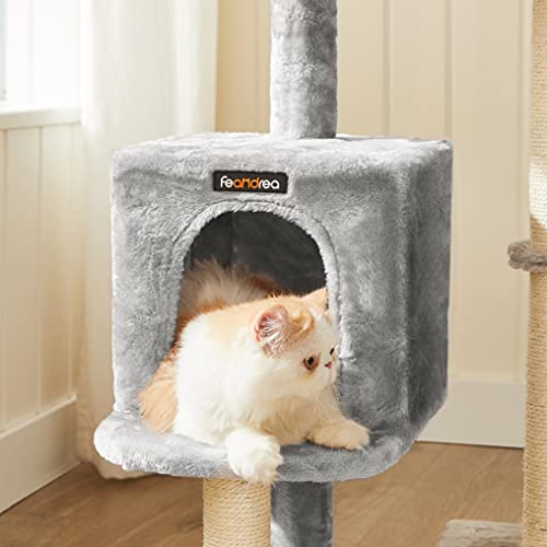 Cat Tree, Small Cat Condo 84 cm, Cat Tower, Light Grey