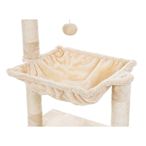 Cats Climb Tree Steady Cat Tree with Plush and Soft Hammock