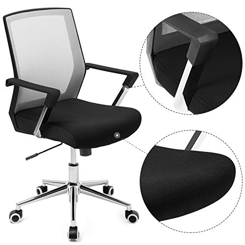 Swivel office chair, Back chair, Seat, Height adjustable, Gray , 61*55*102