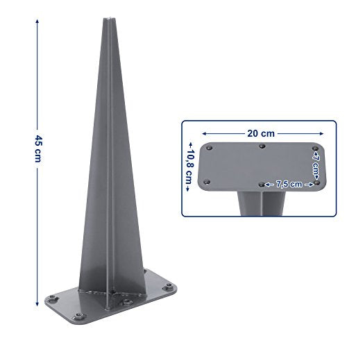 Ground Peg for Fixing Double Side Awnings without Concrete, Suitable for Ground Installation in the Garden, Iron