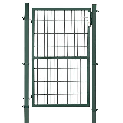 Garden Galvanised Steel Robust and Durable with Lock and Key Gate Dimensions: 150 x 106 cm Green