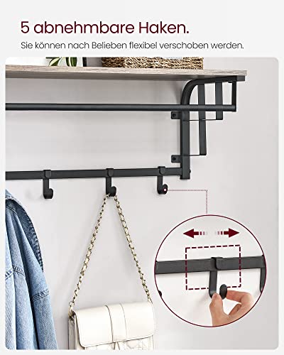 Wandgarderobe mit 5 Haken