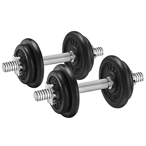 cast iron dumbbell dumbbell bars knurled with star collars dumbbells set of 2 20 kg