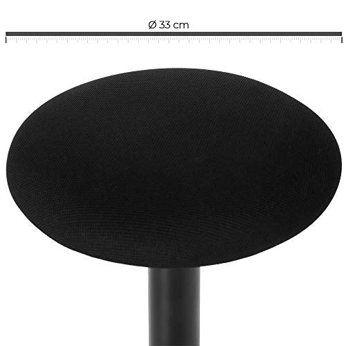 Standing Desk Chair, Standing Stool, Ergonomic Wobble Stool, 360° Swivel Balance Chair, Adjustable Height 60-85 cm, No Assembly Required, Black