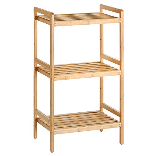 3-Tier Bamboo Storage Rack for Bathroom, Kitchen, Bedroom, 45 x 31.5 x 80 cm, Natural