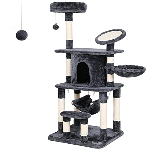 Cat Tree Multi-level Cat Play House Sisal Scratching Pad and Posts