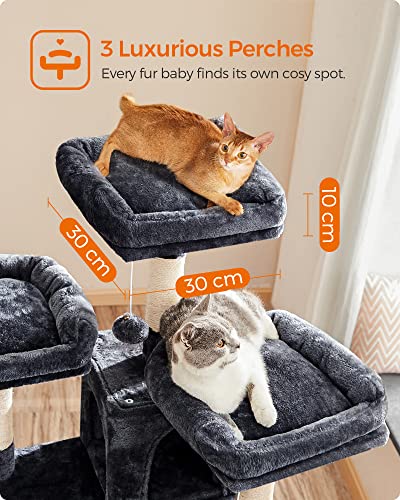 Cat Tree, XXL Cat Condo 172 cm, Smoky Grey