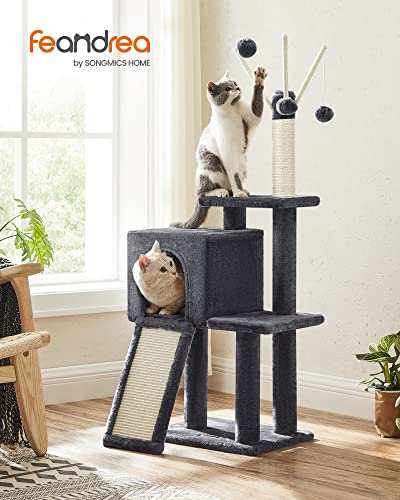 Cat Tree, Cat Tower for Indoor Cats, Kittens, Smoky Grey