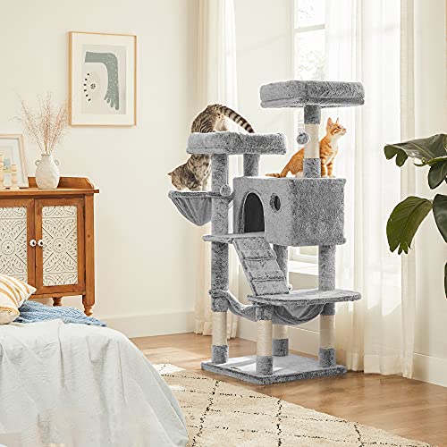 Cat Scratching Post with Soft Cover Grey Blue