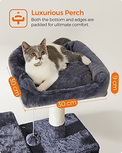 Cat Tree, XXL Cat Condo, 164 cm, Smoky Grey