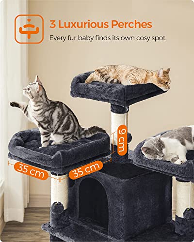 Cat Tree, Large Cat Tower, 170 cm, Smoky Grey