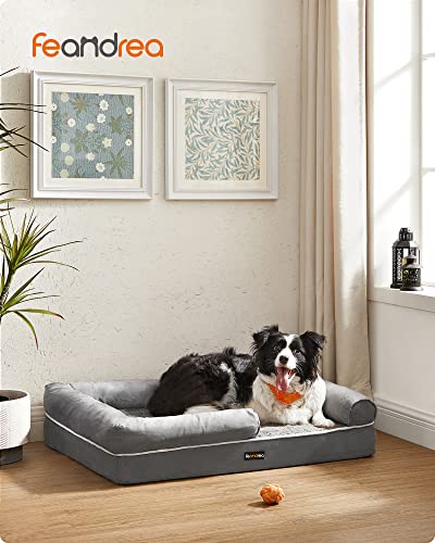 Dog Bed Orthopaedic Sofa Washable Non-Slip Grey