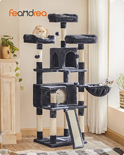 Cat Tree, XXL Cat Condo 172 cm, Smoky Grey