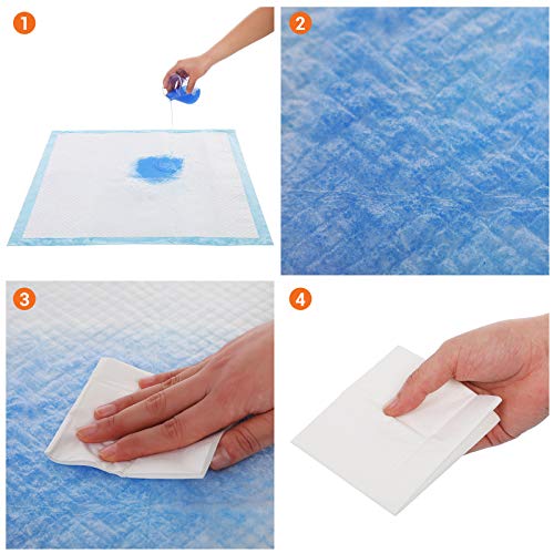 55 Pack Pet Training Pads Disposable Puppy Toilet Mats with Highly Absorbent 5-Layer Design and Leakproof Base for Puppies Dogs Cats 60 x 90 cm