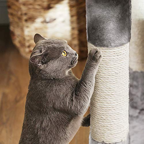 Cat Tree, Cat Condo, Activity Centre, 120 cm, Light Grey