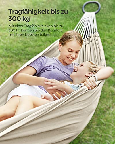 210 x 150 cm Cotton Hammock Portable for Outdoor Camping Garden Sleeping Load 300 kg