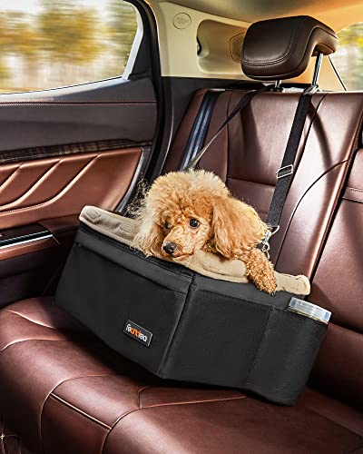 Dog Car Seat for Small Dogs Black / Beige