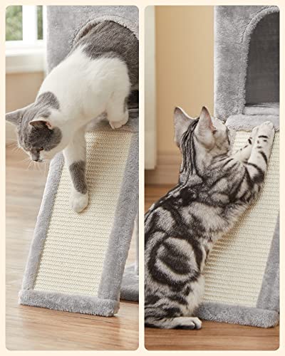 Cat Tree, Cat Tower for Indoor Cats, Kittens, Light Grey