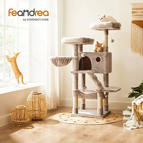 Cat Scratching Post with Soft Cover - Light Brown